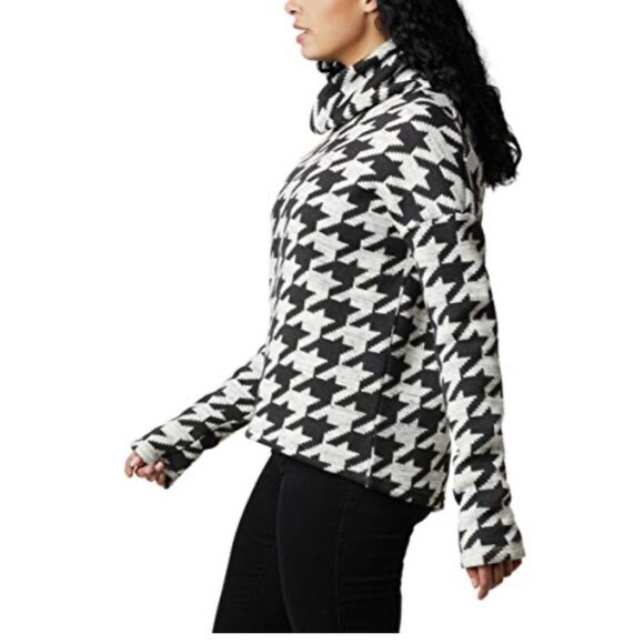 Columbia Sweaters - Columbia Chillin Cozy Houndstooth Turtleneck Sweater Size Large